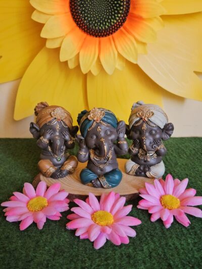 3 piezas Ganesh 9 CM