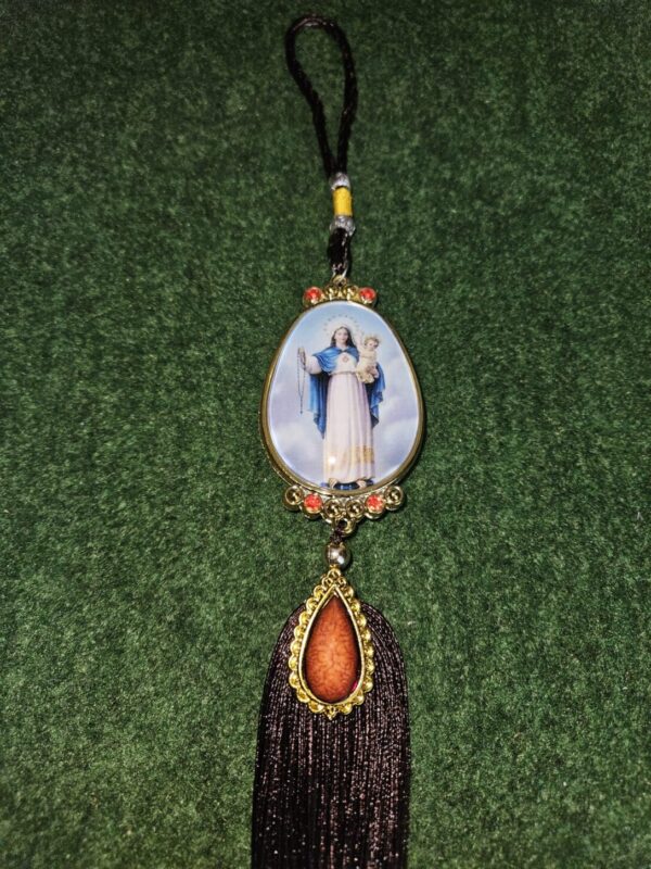 Colgador virgen del Carmen (Madre misericordiosa) Atrapasueños y Colgadores