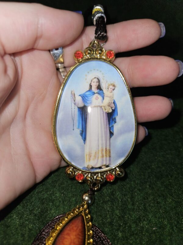 Colgador virgen del Carmen (Madre misericordiosa) Atrapasueños y Colgadores