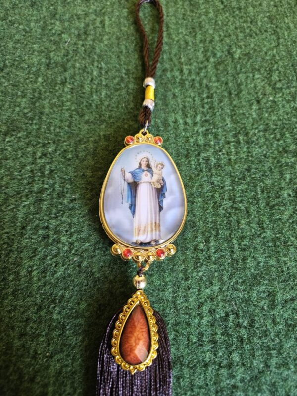 Colgador virgen del Carmen (Madre misericordiosa) Atrapasueños y Colgadores