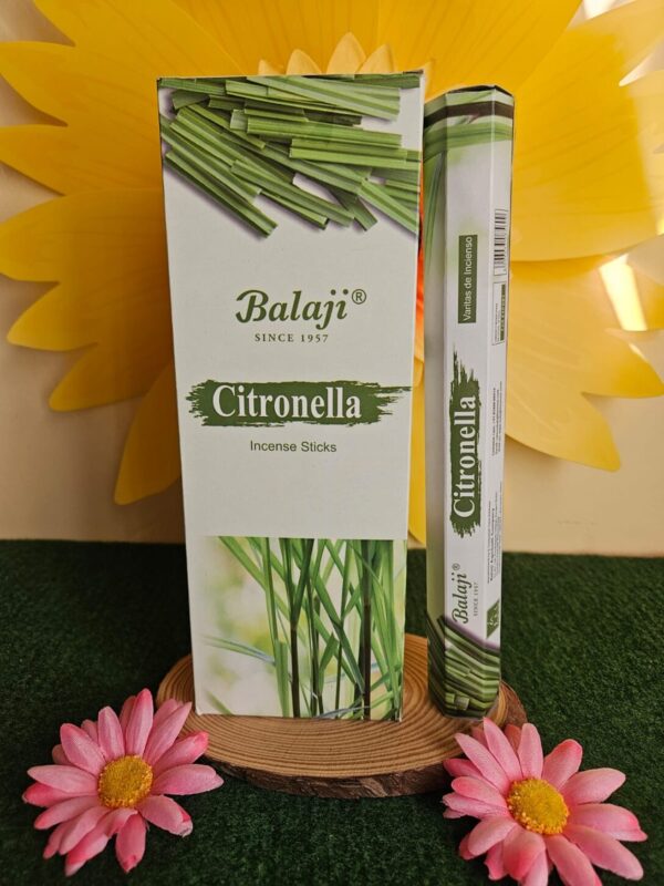 Incienso citronela Balaji Aromaterapia