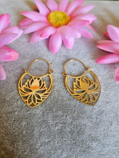 Pendientes flor de loto