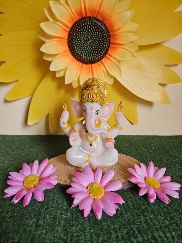 Ganesha Blanca Decoración