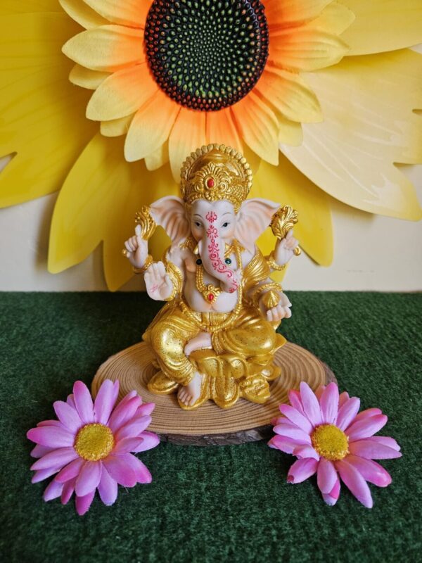 Ganesha 14 CM amarilla Decoración