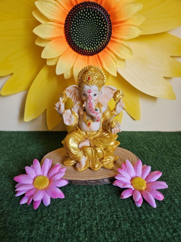 Ganesha 14 CM amarilla Decoración